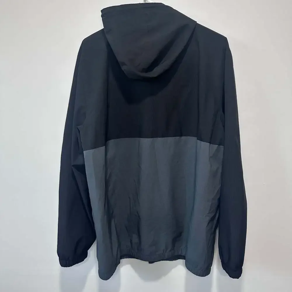 Voyager Men's Micro Ripstop Water Resistant Hooded Jacket Gray/Black, Sz XL - Picture 4 of 5